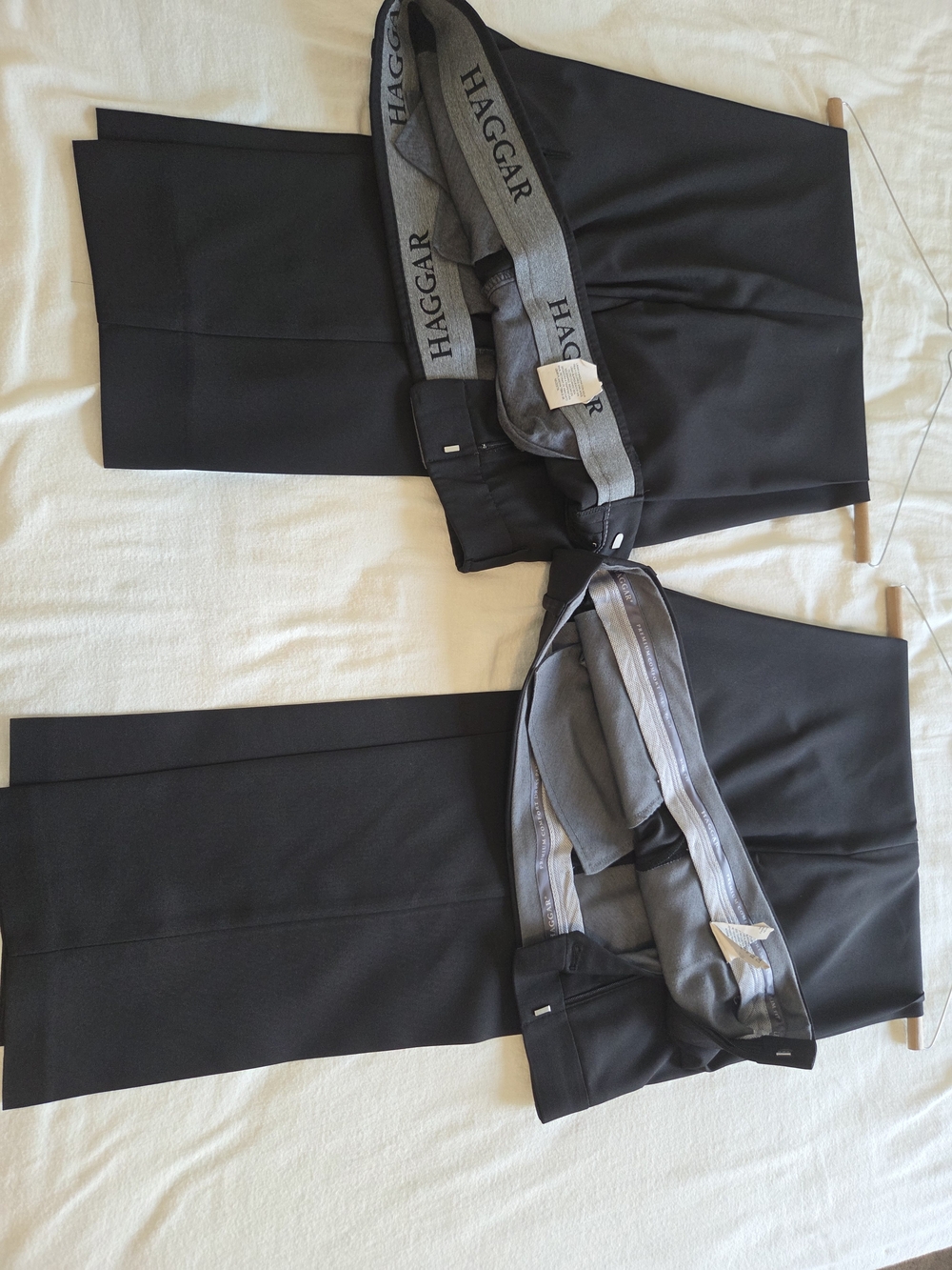 Haggar Men's Black Dress Pants - Pair